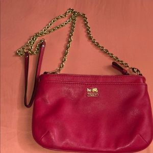 Pink COACH crossbody bag
